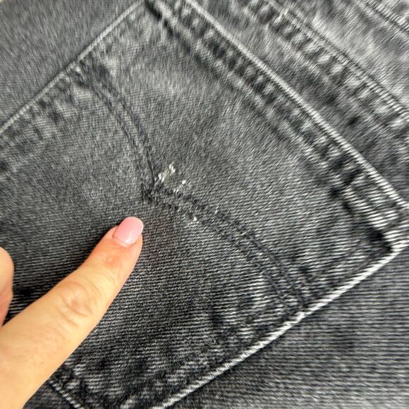 Vintage 90s Levi's 560 Black Jeans 40x30 Orange Tab Loose Fit Tapered Leg - Picture 10 of 12